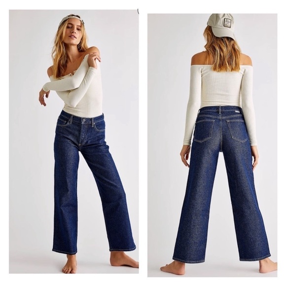 Boyish Denim - BOYISH The Mikey Jeans The Lady Vanishes High Rise Buttonfly Dark Wash US 27